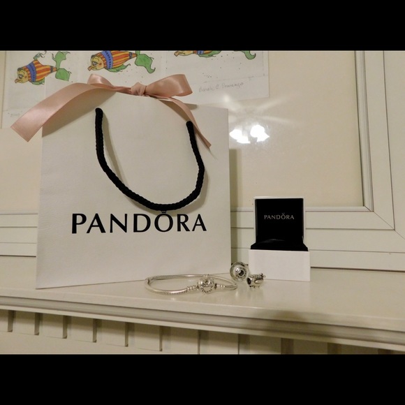Pandora 7.5”Bracelet Heart Clasp Sterling Silver😍 - Picture 3 of 8
